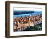 George Washington Bridge at Sunset from Central Park and Hudson River, Manhattan, New York-Philippe Hugonnard-Framed Photographic Print