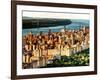 George Washington Bridge at Sunset from Central Park and Hudson River, Manhattan, New York-Philippe Hugonnard-Framed Photographic Print