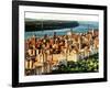 George Washington Bridge at Sunset from Central Park and Hudson River, Manhattan, New York-Philippe Hugonnard-Framed Photographic Print