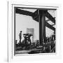 George Washington Bridge Being Constructed-Andreas Feininger-Framed Photographic Print