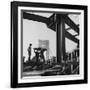 George Washington Bridge Being Constructed-Andreas Feininger-Framed Photographic Print