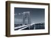 George Washington Bridge Black and White over Hudson River.-Songquan Deng-Framed Photographic Print