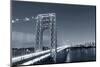 George Washington Bridge Black and White over Hudson River.-Songquan Deng-Mounted Photographic Print