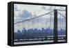 George Washington Bridge Framing Manhattan-null-Framed Stretched Canvas