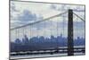 George Washington Bridge Framing Manhattan-null-Mounted Photographic Print