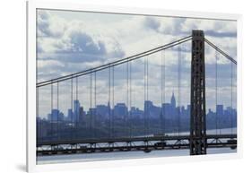 George Washington Bridge Framing Manhattan-null-Framed Photographic Print