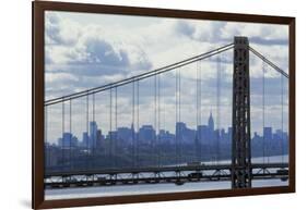 George Washington Bridge Framing Manhattan-null-Framed Photographic Print