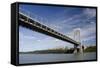 George Washington Bridge, Hudson River, New York, New York, USA-Cindy Miller Hopkins-Framed Stretched Canvas