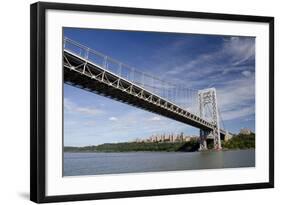 George Washington Bridge, Hudson River, New York, New York, USA-Cindy Miller Hopkins-Framed Photographic Print