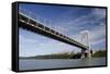 George Washington Bridge, Hudson River, New York, New York, USA-Cindy Miller Hopkins-Framed Stretched Canvas