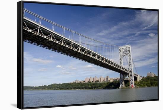 George Washington Bridge, Hudson River, New York, New York, USA-Cindy Miller Hopkins-Framed Stretched Canvas