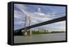 George Washington Bridge, Hudson River, New York, New York, USA-Cindy Miller Hopkins-Framed Stretched Canvas