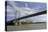 George Washington Bridge, Hudson River, New York, New York, USA-Cindy Miller Hopkins-Stretched Canvas