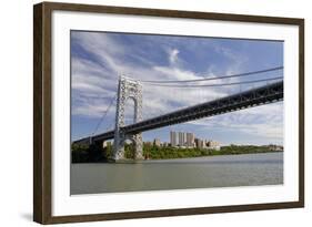 George Washington Bridge, Hudson River, New York, New York, USA-Cindy Miller Hopkins-Framed Photographic Print