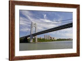 George Washington Bridge, Hudson River, New York, New York, USA-Cindy Miller Hopkins-Framed Photographic Print