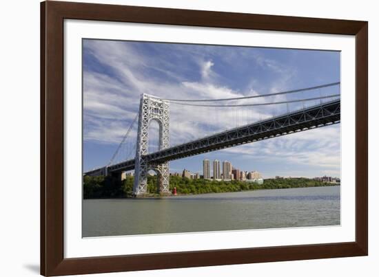 George Washington Bridge, Hudson River, New York, New York, USA-Cindy Miller Hopkins-Framed Photographic Print