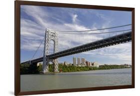 George Washington Bridge, Hudson River, New York, New York, USA-Cindy Miller Hopkins-Framed Photographic Print