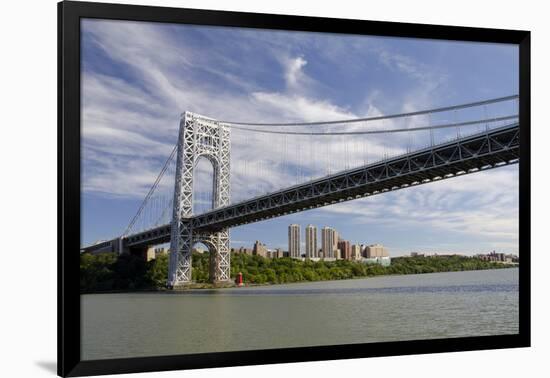 George Washington Bridge, Hudson River, New York, New York, USA-Cindy Miller Hopkins-Framed Photographic Print