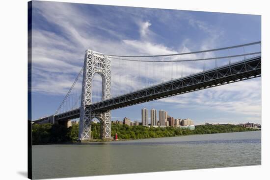 George Washington Bridge, Hudson River, New York, New York, USA-Cindy Miller Hopkins-Stretched Canvas