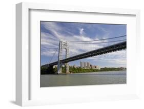 George Washington Bridge, Hudson River, New York, New York, USA-Cindy Miller Hopkins-Framed Photographic Print