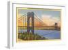 George Washington Bridge, New York City-null-Framed Art Print