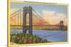 George Washington Bridge, New York City-null-Stretched Canvas