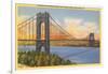 George Washington Bridge, New York City-null-Framed Art Print