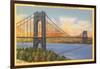 George Washington Bridge, New York City-null-Framed Art Print