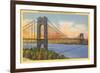 George Washington Bridge, New York City-null-Framed Art Print