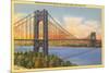 George Washington Bridge, New York City-null-Mounted Art Print