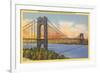 George Washington Bridge, New York City-null-Framed Premium Giclee Print