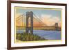 George Washington Bridge, New York City-null-Framed Premium Giclee Print