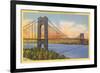 George Washington Bridge, New York City-null-Framed Premium Giclee Print