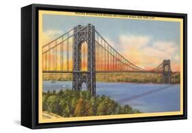 George Washington Bridge, New York City-null-Framed Stretched Canvas