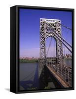 George Washington Bridge, NY-Barry Winiker-Framed Stretched Canvas