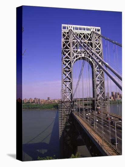 George Washington Bridge, NY-Barry Winiker-Stretched Canvas