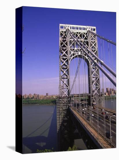 George Washington Bridge, NY-Barry Winiker-Stretched Canvas