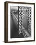 George Washington Bridge with Manhattan in Background-Margaret Bourke-White-Framed Premium Photographic Print