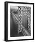 George Washington Bridge with Manhattan in Background-Margaret Bourke-White-Framed Photographic Print