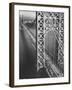 George Washington Bridge with Manhattan in Background-Margaret Bourke-White-Framed Photographic Print