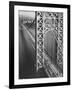 George Washington Bridge with Manhattan in Background-Margaret Bourke-White-Framed Photographic Print