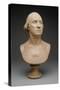 George Washington, C.1786 (Painted Plaster)-Jean-Antoine Houdon-Stretched Canvas