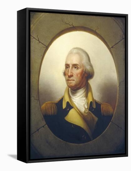 George Washington, C.1850-Rembrandt Peale-Framed Stretched Canvas