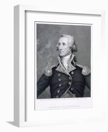 George Washington, engraved by Asher Brown Durand-John Trumbull-Framed Giclee Print