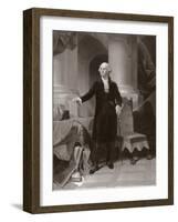 George Washington (Engraving)-Peter Frederick Rothermel-Framed Giclee Print