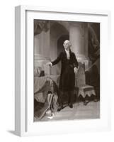 George Washington (Engraving)-Peter Frederick Rothermel-Framed Giclee Print