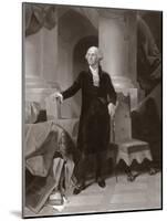 George Washington (Engraving)-Peter Frederick Rothermel-Mounted Giclee Print