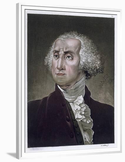 George Washington, first President of the United States of America, (c1820)-Gallo Gallina-Framed Premium Giclee Print