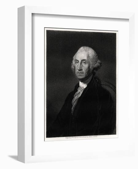 George Washington, First President of the USA, 19th Century-W Humphreys-Framed Giclee Print