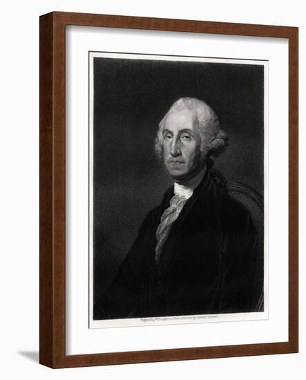 George Washington, First President of the USA, 19th Century-W Humphreys-Framed Giclee Print